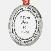 Romantisch für ihn, sie, ich Liebe dich Ornament Aus Metall (Links)