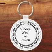 Romantisch für ihn, sie, ich Liebe dich Schlüsselanhänger (Vorderseite)