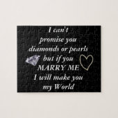 Romantisch heiraten Sie mich Gedicht Puzzle (Horizontal)