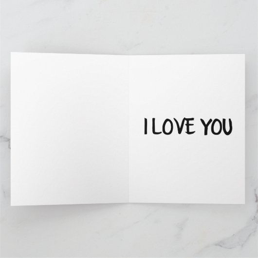 ROMANTISCH I LIEBE SIE ROTEN LIPS KARTEN FÜR IHN (Innenseite)
