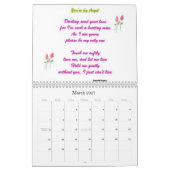 Romantisch-inspirierender Kalender (Mär 2027)