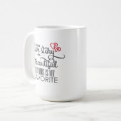 Romantisch Jede Liebesgeschichte ist schön Kaffeetasse (Vorderseite Links)