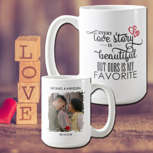 Romantisch Jede Liebesgeschichte ist schön Kaffeetasse