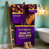 Romantisch modern mit Herbstblättern Bath To Badhandtuch Set