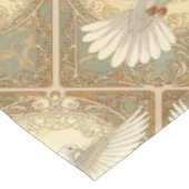 Romantisch Nostalgische Friedens Taube Tischdecke (Schrägansicht)