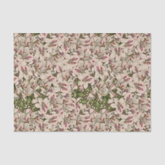 Romantisch rosa Vintage Lilie Wasserfarben stilvol Seidenpapier