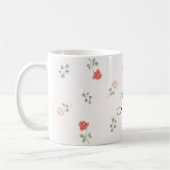 Romantisch rote verwischte rosa Rosen Liebe Kaffeetasse (Links)