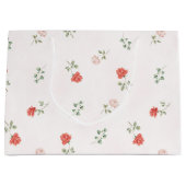 Romantisch roter Blush-Rosa Rosen Liebe Große Geschenktüte (Vorderseite)