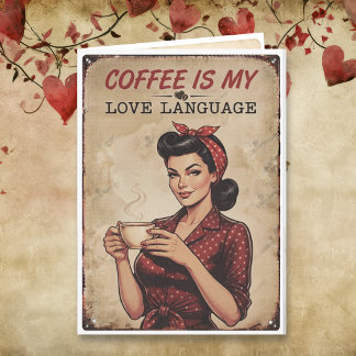Romantisch und Süß Ich liebe dich | Kaffeewitz Karte