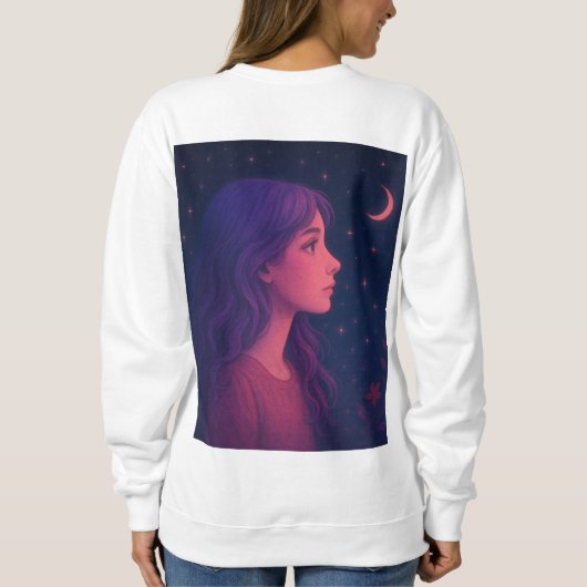 romantisch und wild sweatshirt (Rückseite)