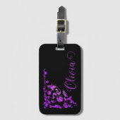 Romantisch, Vintag Personalisiert Gepäckanhänger (Vorderseite Vertikal)