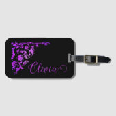 Romantisch, Vintag Personalisiert Gepäckanhänger (Vorderseite (Horizontal))