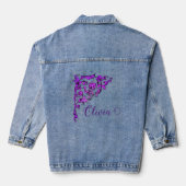 Romantisch, Vintag Personalisiert Jeansjacke (Rückseite)