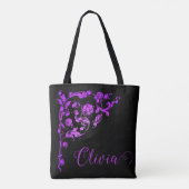 Romantisch, Vintag Personalisiert Tasche (Rückseite)