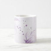 romantisch violette Blumen botanisch Kaffeetasse (Mittel)