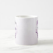 romantisch violette Blumen botanisch Kaffeetasse (Mittel)