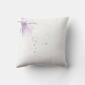 romantisch violette Blumen botanisch Kissen (Rückseite)