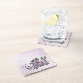 romantisch violette Blumen botanisch Untersetzer (Vor Ort)
