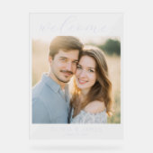 Romantisch Warmer Minimalistischer Foto Acrylschild (Vorderseite)