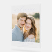 Romantisch Warmer Minimalistischer Foto Acrylschild (Winkel)