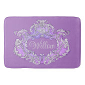 Romantisch, weiblich, Personalisiert Badematte (Vorderseite)