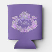 Romantisch, weiblich, Personalisiert Dosenkühler (Rückseite)