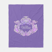 Romantisch, weiblich, Personalisiert Fleecedecke (Vorderseite)