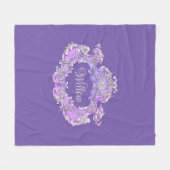 Romantisch, weiblich, Personalisiert Fleecedecke (Vorderseite (Horizontal))