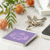 Romantisch, weiblich, Personalisiert Schlüsselanhänger (Seite)