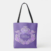 Romantisch, weiblich, Personalisiert Tasche (Rückseite)