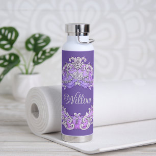 Romantisch, weiblich, Personalisiert Trinkflasche