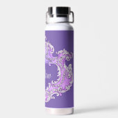 Romantisch, weiblich, Personalisiert Trinkflasche (Rückseite)