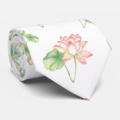 Romantische С Lotus-Blume Krawatte (Gerollt)