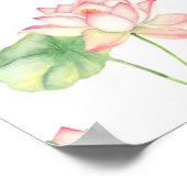 Romantische С Lotus-Blume Poster (Ecke)