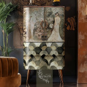 Romantische 1920er Jahre Elegant Flapper & Floral Seidenpapier