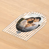 Romantische 1 Foto-Scribble-QR-Code-Save-the-Date- Acryleinladungen (Ablage )