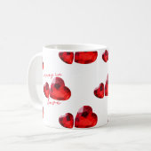 Romantische 3D-Herz-Liebe Tasse (Vorderseite Links)