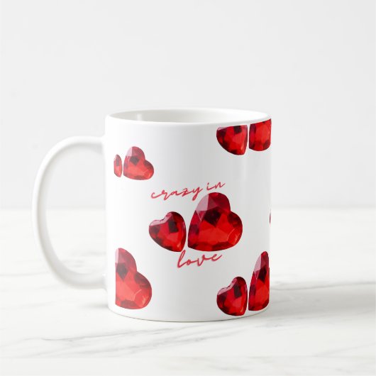 Romantische 3D-Herz-Liebe Tasse (Links)