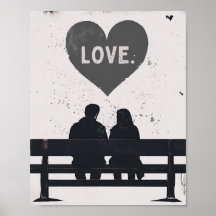 Romantische 8 x 10 Grunge Valentinstag Liebe