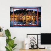 Romantische Abende in Portofino, Italien Poster (Heimbüro)
