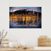 Romantische Abende in Portofino, Italien Poster (Küche)