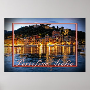 Romantische Abende in Portofino, Italien Poster