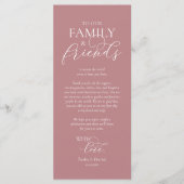 Romantische Abendstimmung mit Karte (Vorderseite)