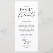 Romantische Abendstimmung mit Karte (Vorderseite)