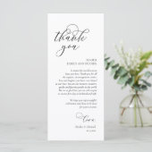 Romantische Abendstimmung mit Karte (Stehend Vorderseite)