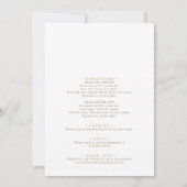 Romantische Abschluss-Feier Einladung (Rückseite)