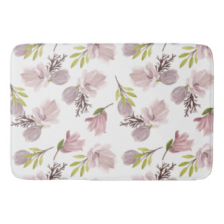 Romantische Abstimmung Blumenmuster Wasserfarbe mä Badematte