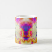 Romantische abstrakte Orchideenmalerei Kaffeetasse (Mittel)