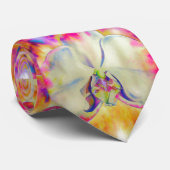 Romantische abstrakte Orchideenmalerei Krawatte (Gerollt)