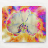 Romantische abstrakte Orchideenmalerei Mousepad (Vorne)